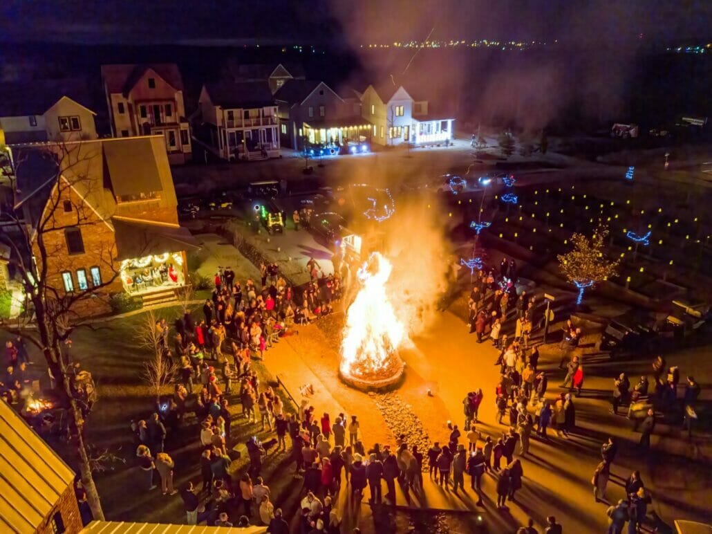 Bonfire tradition Carlton Landing